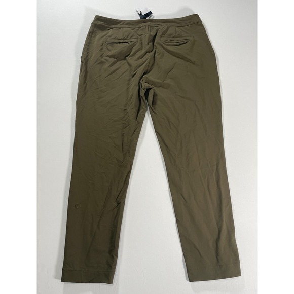 LULULEMON On The Fly Pants Dark Olive Inseam 27 inches, Size 10 - Picture 5 of 11